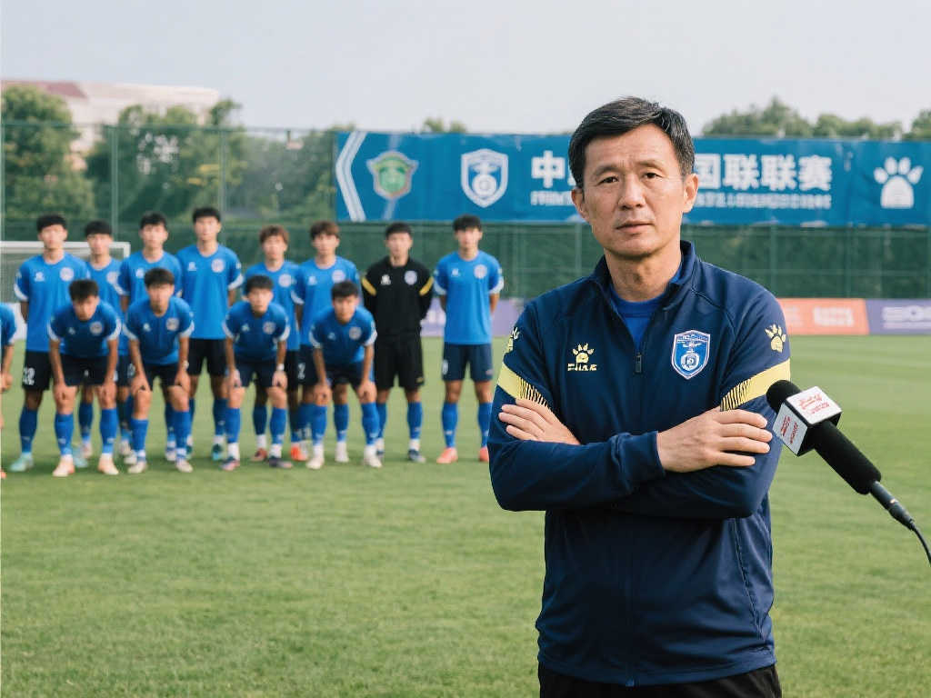 在球場上為